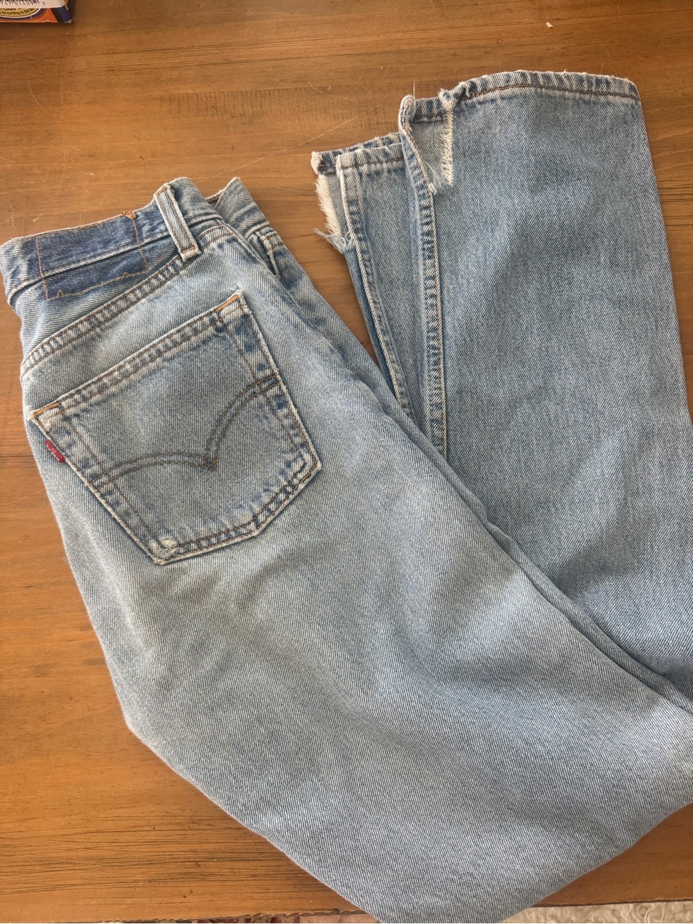 Levi's Women's Straight Leg Light Blue Denim Jeans